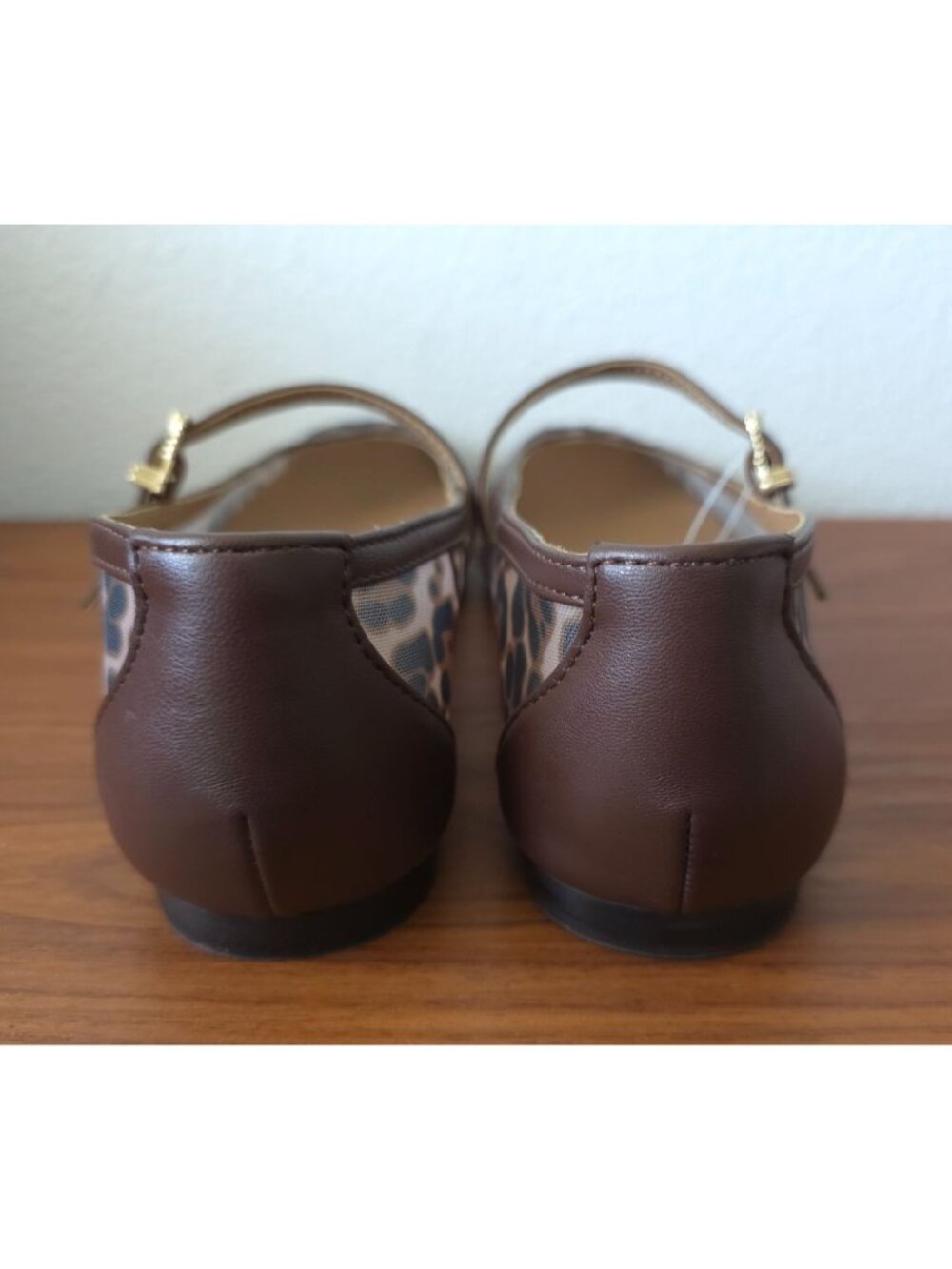 NWOB Dolce Vita AILEEN Leopard Transparent Mesh Mary Jane Flats Sz 9.5 - Picture 3 of 8